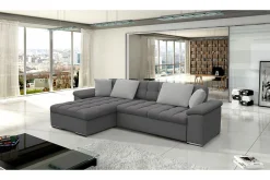 Velour Sofa & Fløyel Sofa|Sovesofaer-Sovesofa 3-seters L-formet 280x160 cm Venstre Nour Sammet 13 + Nour Sammet 15