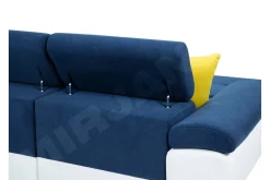 Velour Sofa & Fløyel Sofa|Sovesofaer-Sovesofa 4-seters U-formet 345x202 cm Venstre Haze 17 + Nour Sammet 17 + Nour Sammet 1