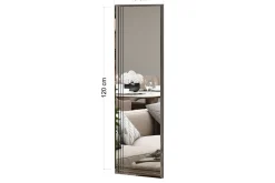 Helkroppsspeil-Speil Casaria Transparent Hvit