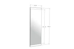 Speil 40x120 cm