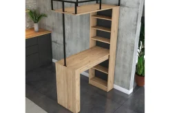 Spisebord Beloumont Valnøtt / Svart