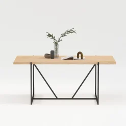 Spisebord HOME4YOU Cindy melamin eik 180x90x75 cm
