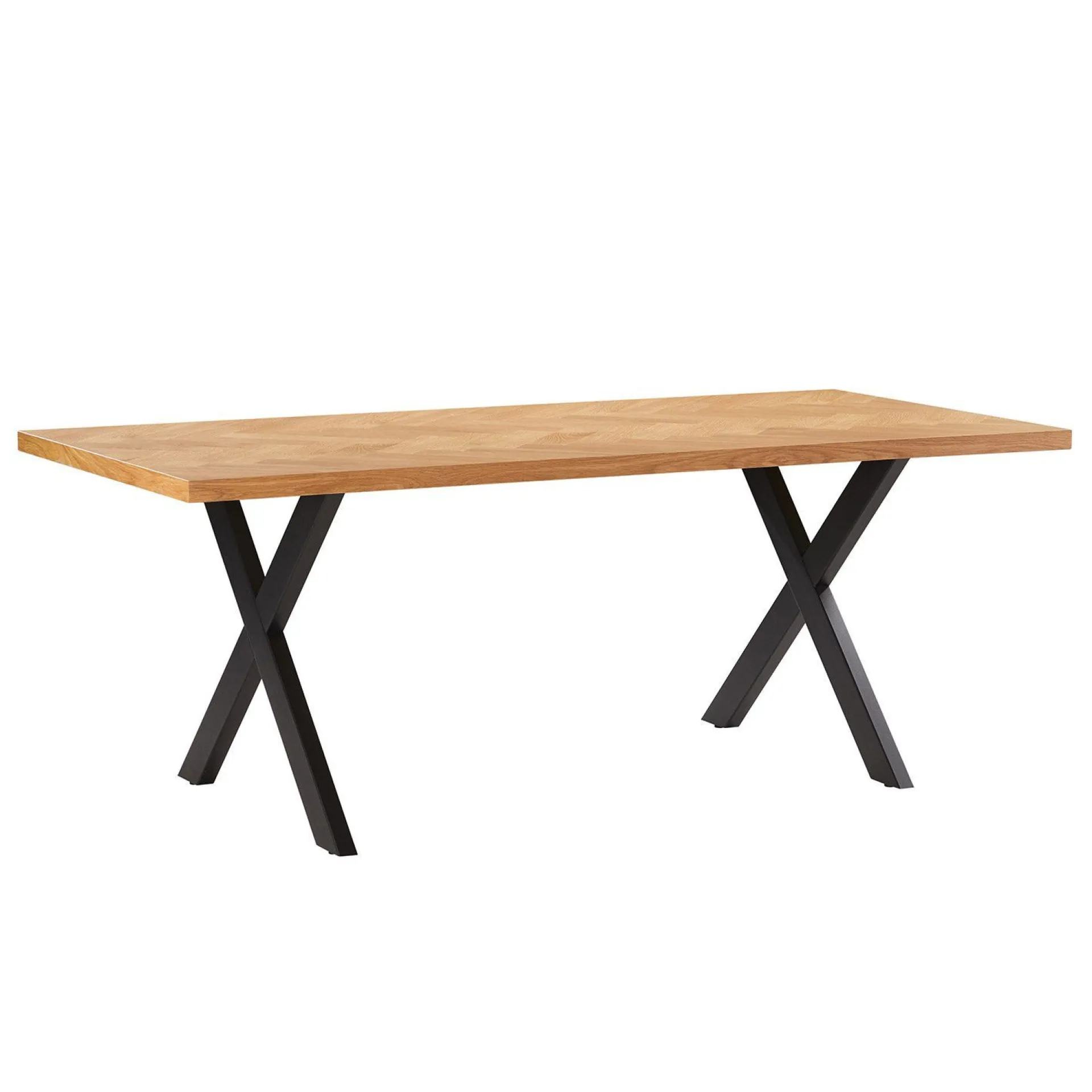 Spisebord & Kjøkkenbord-Spisebord HOME4YOU Rowan 200x90x75 cm Fiskebensmønstret eik