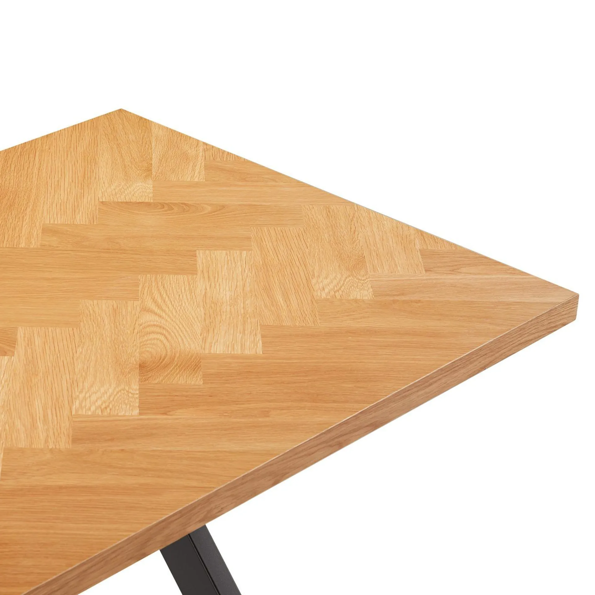 Spisebord & Kjøkkenbord-Spisebord HOME4YOU Rowan 200x90x75 cm Fiskebensmønstret eik