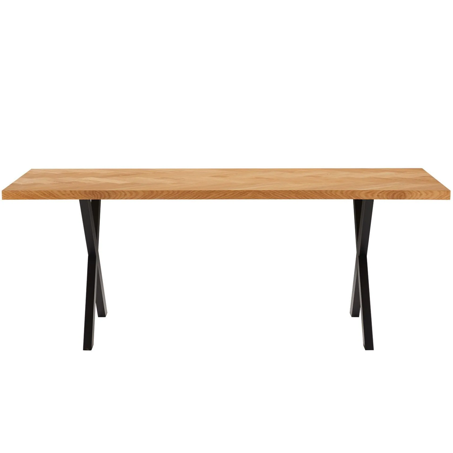 Spisebord & Kjøkkenbord-Spisebord HOME4YOU Rowan 200x90x75 cm Fiskebensmønstret eik