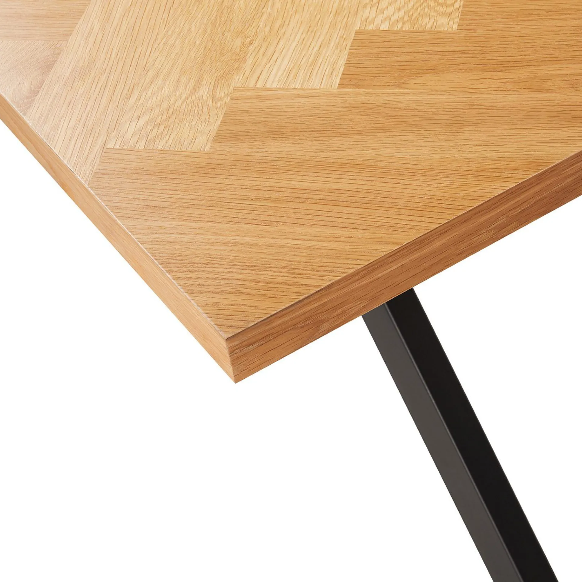 Spisebord & Kjøkkenbord-Spisebord HOME4YOU Rowan 200x90x75 cm Fiskebensmønstret eik