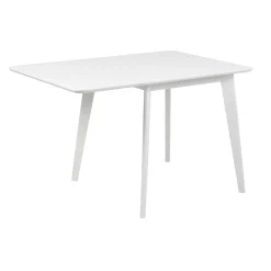 Spisebord & Kjøkkenbord-Spisebord HOME4YOU Roxby 80/120x80x76 cm Hvit