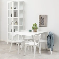 Spisebord & Kjøkkenbord-Spisebord HOME4YOU Roxby 80/120x80x76 cm Hvit
