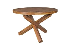 Wohnling Spisebord Rund 120 cm heltre landlig stil Rosentre