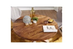 Wohnling Spisebord Rund 120 cm heltre landlig stil Rosentre