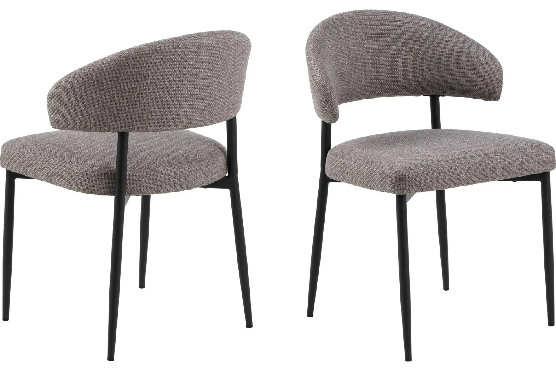 Bark Spisegrupper-Spisegruppe Kopparbo spisebord 200 cm med 6 Sawako Greige stoler Svart|Greige