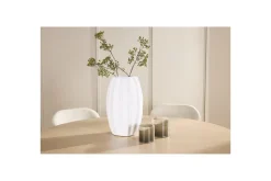 Venture Home Spisegruppe Copenhagen Rund 140 cm Hvit/Beige med 6 Lilja-stoler