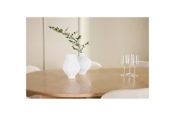 Venture Home Spisegrupper-Spisegruppe Strada Rund 120/170 cm Hvit med Lilja Stoler 6 stk Whitewash