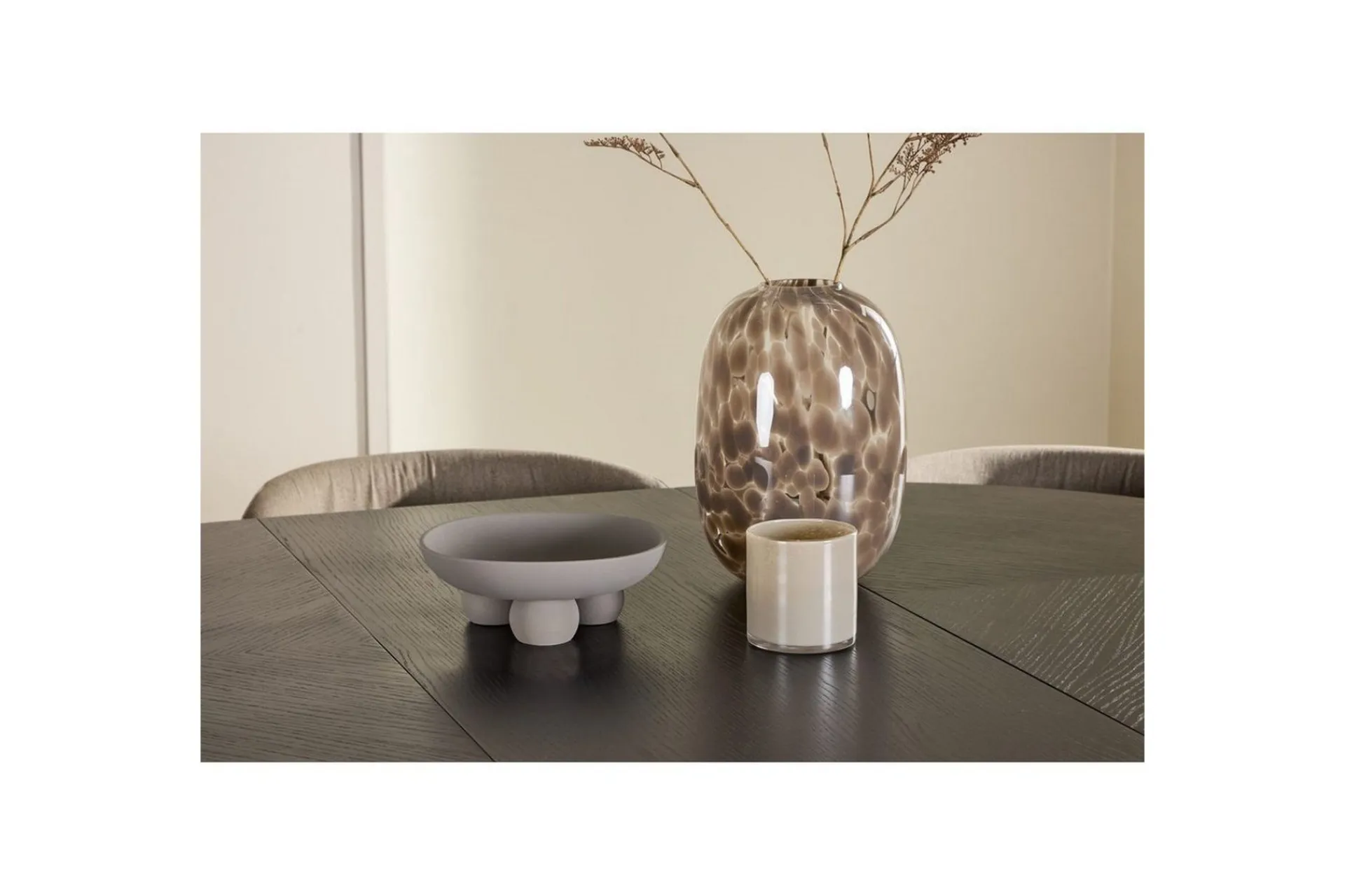 Venture Home Spisegruppe Strada Rundt 120/170 cm med Edina Stoler 6 stk, / Brun
