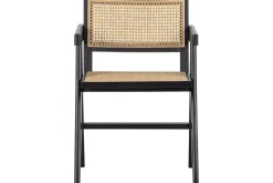 WOOOD Karmstoler-Spisestol Gunn Svart,Beige
