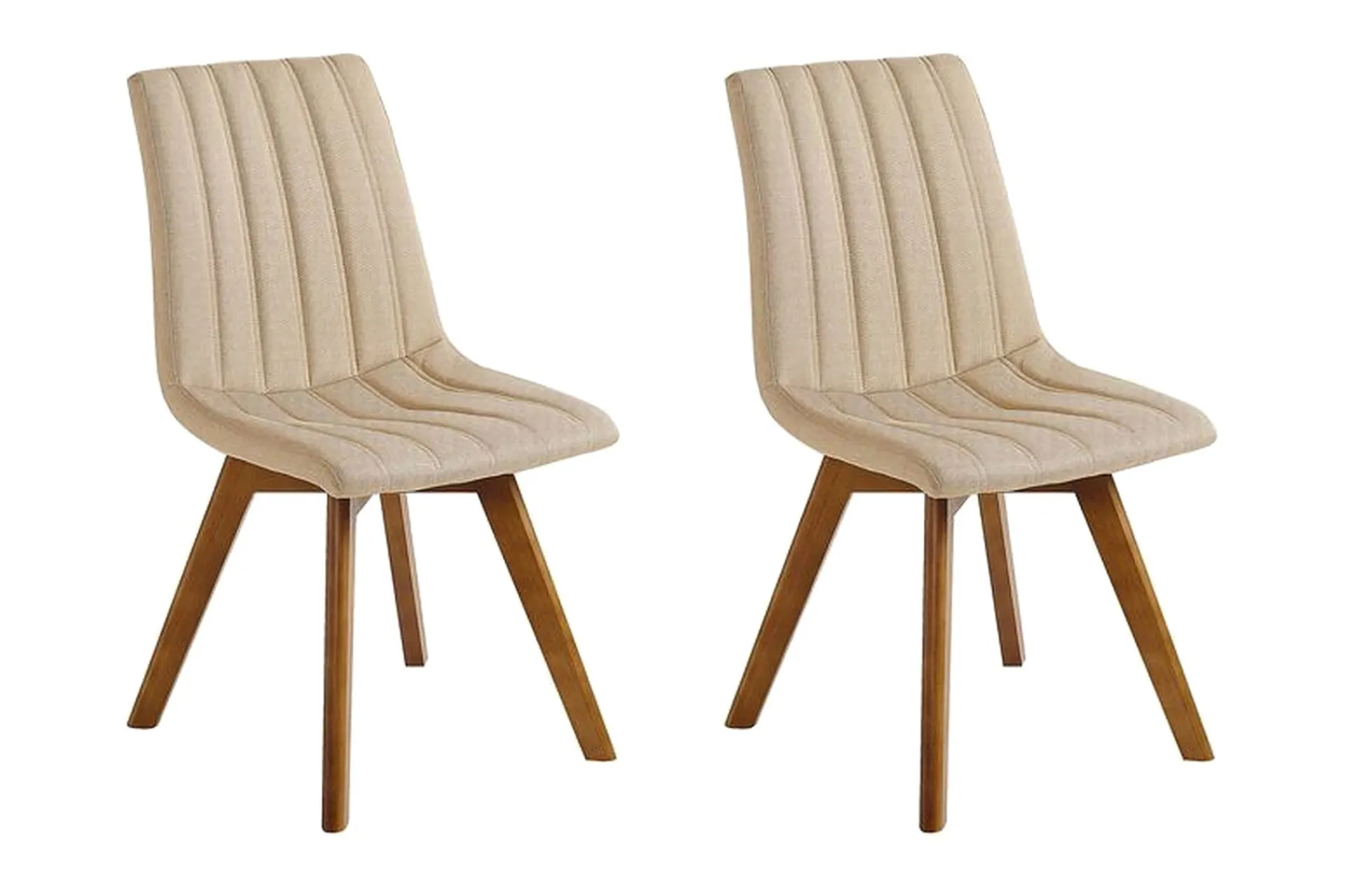 Spisestoler & Kjøkkenstoler-Spisestol 2 stk CALGARY Beige