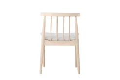 Spisestoler & Kjøkkenstoler-Spisestol uten armlener Peach Flora spisestol - -ben / Beige stoff Hvitvasket Whitewash