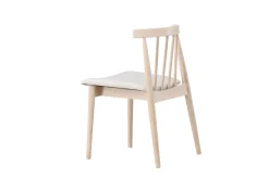 Spisestoler & Kjøkkenstoler-Spisestol uten armlener Peach Flora spisestol - -ben / Beige stoff Hvitvasket Whitewash