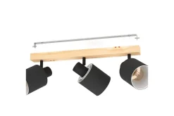 Eglo Spotlights & Downlights-Spotlight Batallas med 3 Lamper Svart,Brun