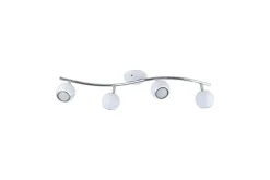 Eglo Led-Belysning|Spotlights & Downlights-Spotlight Bimeda med 4 Lamper Hvit, Krom Hvit,Krom