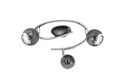 Eglo Led-Belysning|Spotlights & Downlights-Spotlight Bimeda med 3 Lamper Nikkel-Nero, Krom Grey,Krom