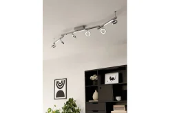 Eglo Led-Belysning|Spotlights & Downlights-Spotlight Cardillio 1 med 6 Lamper Krom,Sølv