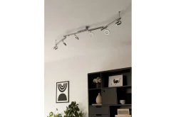 Eglo Led-Belysning|Spotlights & Downlights-Spotlight Cardillio 1 med 6 Lamper Krom,Sølv