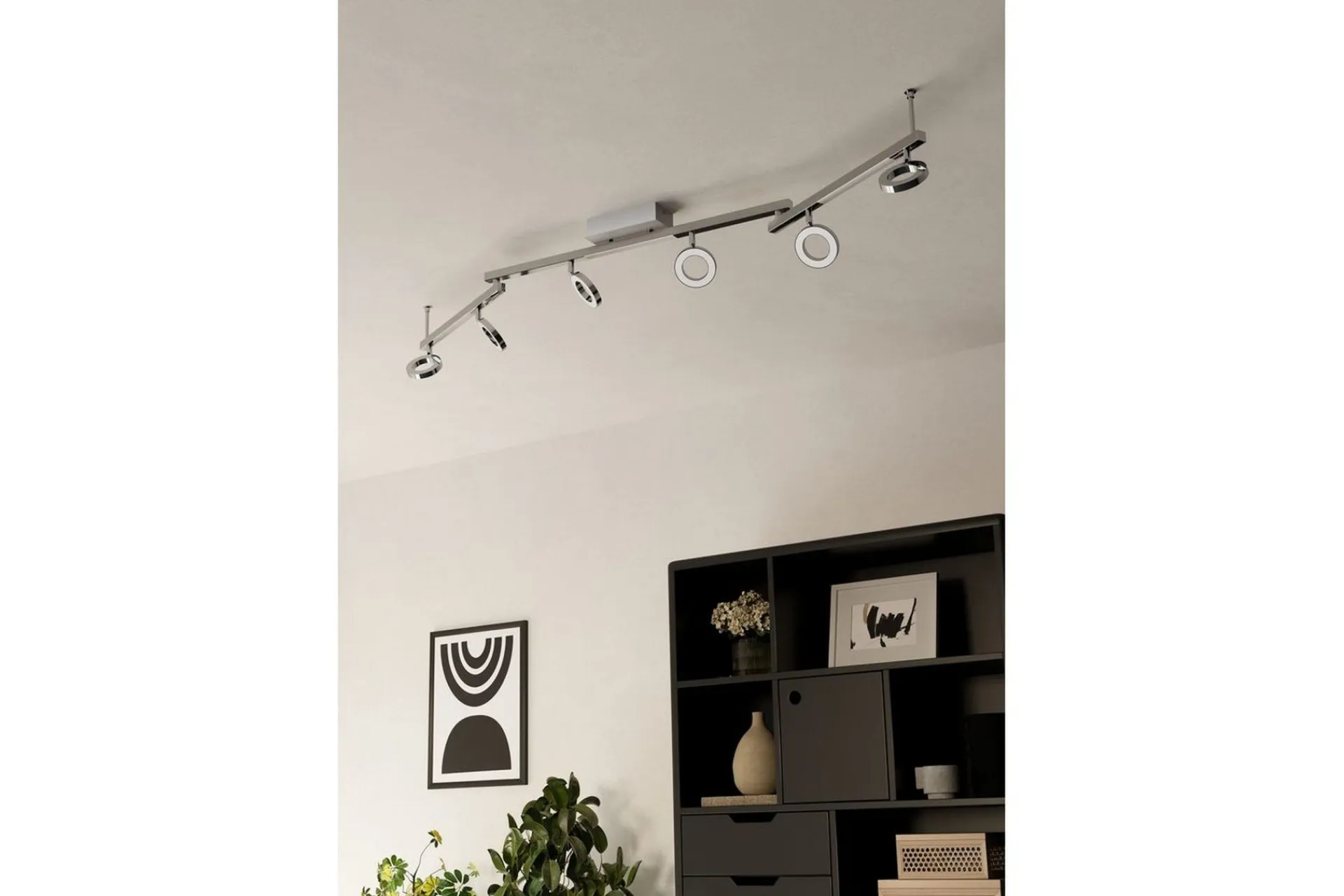 Eglo Led-Belysning|Spotlights & Downlights-Spotlight Cardillio 1 med 6 Lamper Krom,Sølv