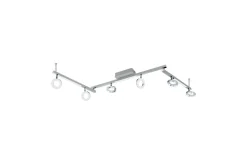Eglo Led-Belysning|Spotlights & Downlights-Spotlight Cardillio 1 med 6 Lamper Krom,Sølv