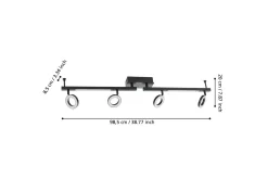 Eglo Spotlight Cardillio 2 med 4 Lamper