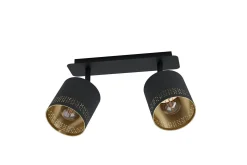 Eglo Spotlights & Downlights-Spotlight Esteperra med 2 Lamper Svart,Gull