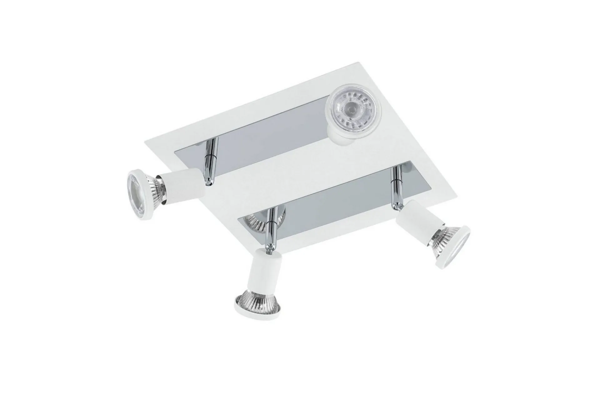 Eglo Spotlight Sarria Kvadrat Hvit, Krom