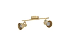 Eglo Spotlight Seras med 2 Lamper Børstet Messing/Gull
