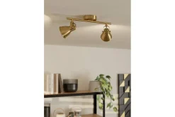 Eglo Spotlight Seras med 2 Lamper Børstet Messing/Gull