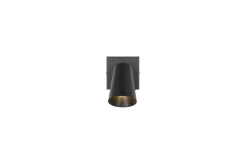 Trio Lighting Spot TRIO Sharp 1-del, Matt svart/gull