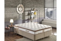 Madrasser|Barneseng & Juniorseng-Springfjærmadrass 140x190 cm Brun,Hvit