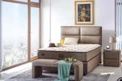 Madrasser-Springfjærmadrass 150x200 cm Beige,Hvit