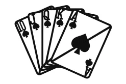 Square Ace Veggdekor