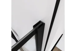 Baderom-Sörby Dusjvegg 90x195 cm Svart