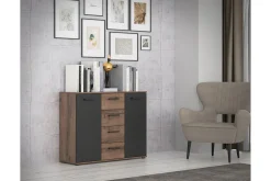 Sideboard & Skjenker-Sredets Sideboard 34x105 cm Brun/Svart