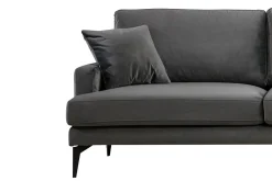 Sofa Med Sjeselong-Stacker Hjørnesofa med Divan Høyre Svart