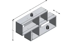 Stanthorne Vegghylle 100 cm