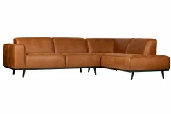 WOOOD Sofa Med Sjeselong-Statement Hjørnesofa Konjakk
