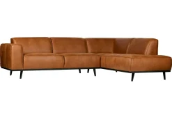 WOOOD Sofa Med Sjeselong-Statement Hjørnesofa Konjakk