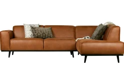 WOOOD Sofa Med Sjeselong-Statement Hjørnesofa Konjakk