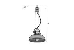 Kjøkkenlampe-Stealle Taklampe Svart