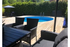 Planet Pool Stålveggbasseng Premium Rund 3,5x1,5m Innebygd L:Carrara 0.