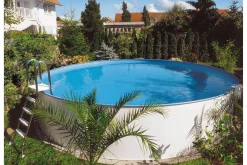 Planet Pool Stålveggsbasseng Premium Rund 5,0x1,5m Innebygd L: 0.6 Bl