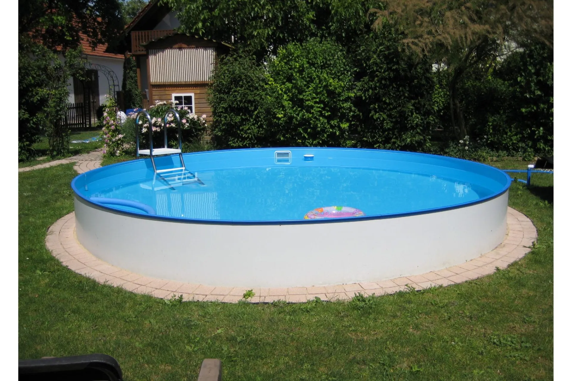 Planet Pool Stålveggsbasseng Premium Rund 5,0x1,5m Innebygd L: 0.6 Bl