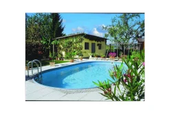 Planet Pool Basseng-Stålveggspool Premium Oval 8 x 4,2 m, Persia Grå Grey